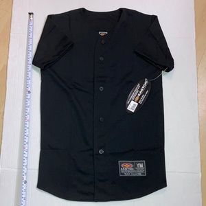 Blank Easton Baseball Jersey Youth Medium black team collection new with tag